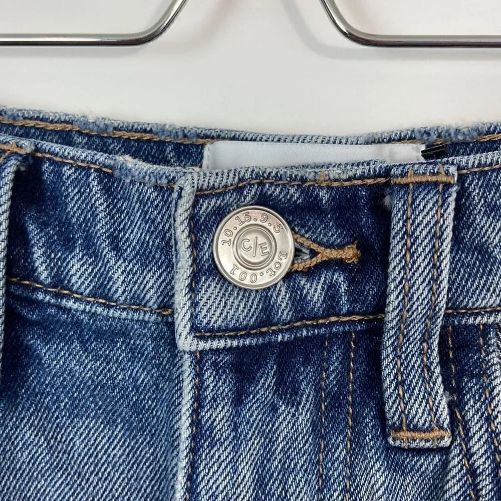 Current/Elliott Reversed Mashed Mini Denim Skirt Size 25